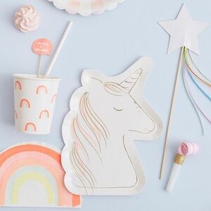 NEW Meri Meri Magical Unicorn Paper Plates Party Celebrate